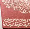 Safavieh Linden LND183Q Red/Creme Area Rug Detail