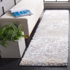 Safavieh Lindsay Shag LNS552 Grey / Ivory Beige Area Rug Room Scene Feature