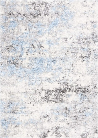 Safavieh Lindsay Shag LNS556 Grey / Blue Ivory Area Rug