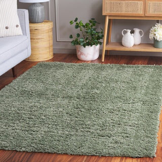 Safavieh Lindsay Shag LNS560 Green Area Rug Room Scene Feature