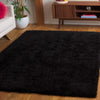 Safavieh Lindsay Shag LNS560 Black Area Rug Room Scene Feature