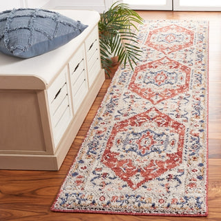 Safavieh Luna LUN102 Beige / Blue Rust Area Rug Room Scene Feature