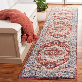 Safavieh Luna LUN105 Beige / Blue Rust Area Rug Room Scene Feature