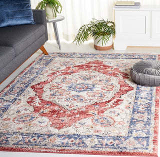 Safavieh Luna LUN106 Beige / Blue Rust Area Rug Room Scene Feature