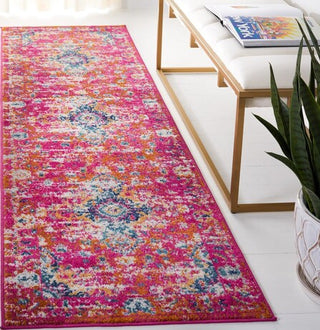 Safavieh Madison MAD154R Fuchsia / Gold Area Rug Room Scene Feature