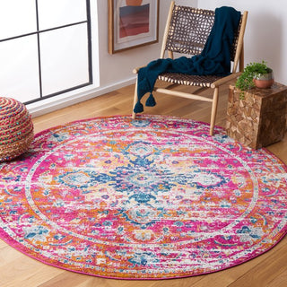 Safavieh Madison MAD154R Fuchsia / Gold Area Rug Room Scene