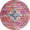 Safavieh Madison MAD154R Fuchsia / Gold Area Rug Round