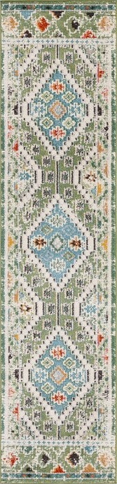 Safavieh Madison MAD418Y Green / Beige Area Rug Runner