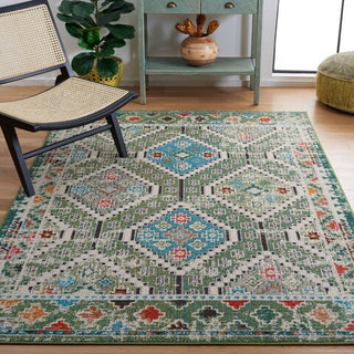 Safavieh Madison MAD418Y Green / Beige Area Rug Room Scene