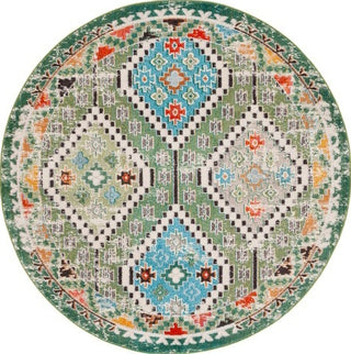 Safavieh Madison MAD418Y Green / Beige Area Rug Round