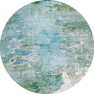 Safavieh Madison MAD440J Light Blue / Green Area Rug Round