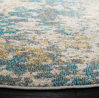 Safavieh Madison MAD453K Teal / Gold Area Rug Detail