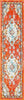 Safavieh Madison MAD484P Orange / Light Blue Area Rug Runner