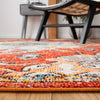 Safavieh Madison MAD484P Orange / Light Blue Area Rug Detail