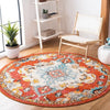 Safavieh Madison MAD484P Orange / Light Blue Area Rug Room Scene