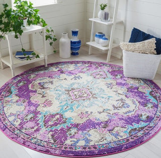 Safavieh Madison MAD484V Lavender / Light Blue Area Rug Room Scene