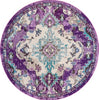 Safavieh Madison MAD484V Lavender / Light Blue Area Rug Round