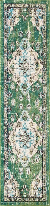 Safavieh Madison MAD484Y Green / Light Blue Area Rug Runner