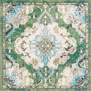 Safavieh Madison MAD484Y Green / Light Blue Area Rug Square