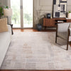 Safavieh Manhattan MAN375B Beige / Ivory Area Rug Room Scene Feature