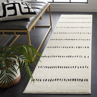 Safavieh Melody MEL114 Ivory / Black Area Rug Room Scene Feature