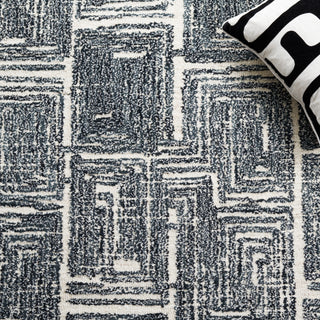 Safavieh Metro MET177Z Black / Ivory Area Rug Detail