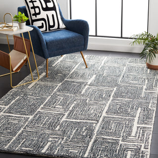 Safavieh Metro MET177Z Black / Ivory Area Rug Room Scene