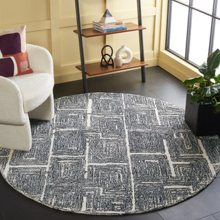 Safavieh Metro MET177Z Black / Ivory Area Rug Room Scene