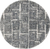 Safavieh Metro MET177Z Black / Ivory Area Rug Round