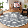 Safavieh Metro MET185Z Black / Ivory Area Rug Room Scene Feature