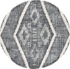 Safavieh Metro MET185Z Black / Ivory Area Rug Round