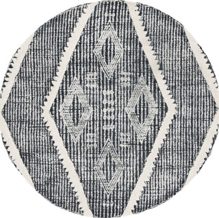 Safavieh Metro MET185Z Black / Ivory Area Rug Round