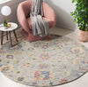 Safavieh Metro MET225M Blue / Ivory Area Rug Room Scene Feature