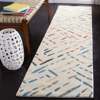 Safavieh Metro MET252A Ivory / Blue Area Rug Room Scene Feature