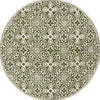 Safavieh Metro MET256Y Green / Ivory Area Rug Round