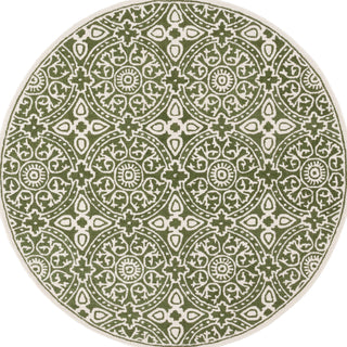 Safavieh Metro MET256Y Green / Ivory Area Rug Round