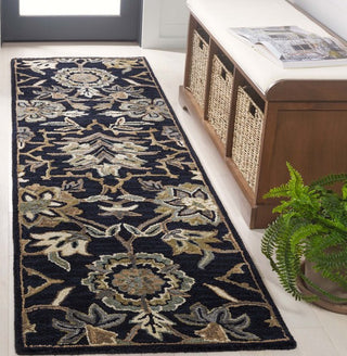 Safavieh Metro MET325Z Black / Beige Area Rug Room Scene Feature