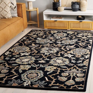 Safavieh Metro MET325Z Black / Beige Area Rug Room Scene