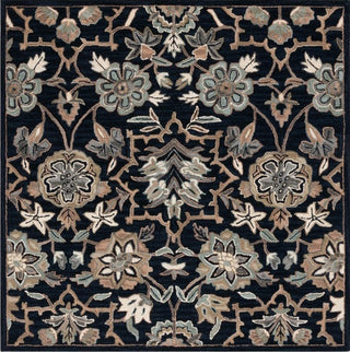 Safavieh Metro MET325Z Black / Beige Area Rug Square