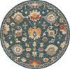 Safavieh Metro MET326H Dark Grey / Red Area Rug Round