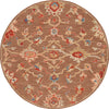 Safavieh Metro MET327T Dark Brown / Beige Area Rug Round