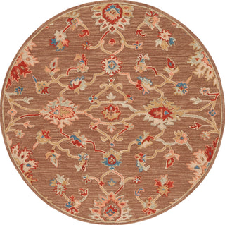 Safavieh Metro MET327T Dark Brown / Beige Area Rug Round