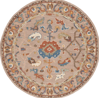 Safavieh Metro MET328B Beige / Ivory Area Rug Round