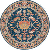 Safavieh Metro MET328N Navy / Red Area Rug Round