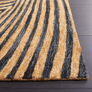 Safavieh Metro MET358Z Black / Gold Area Rug Detail