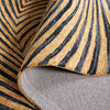 Safavieh Metro MET358Z Black / Gold Area Rug Fold