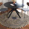 Safavieh Metro MET358Z Black / Gold Area Rug Room Scene Feature
