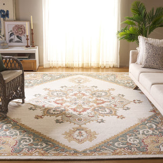 Safavieh Metro MET375A Ivory / Grey Area Rug Room Scene Feature