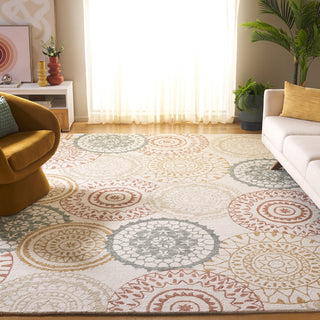 Safavieh Metro MET376A Ivory / Grey Area Rug Room Scene Feature
