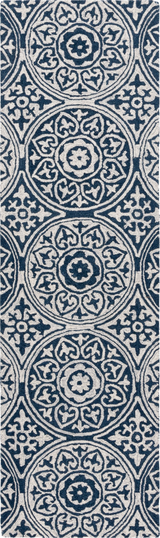 Safavieh Metro MET377M Blue / Ivory Area Rug Runner